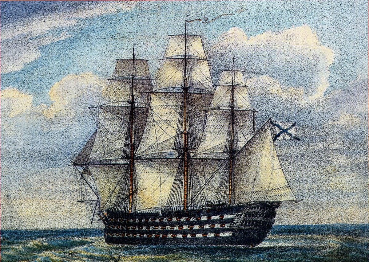Двенадцать апостолов линейный корабль, 1841