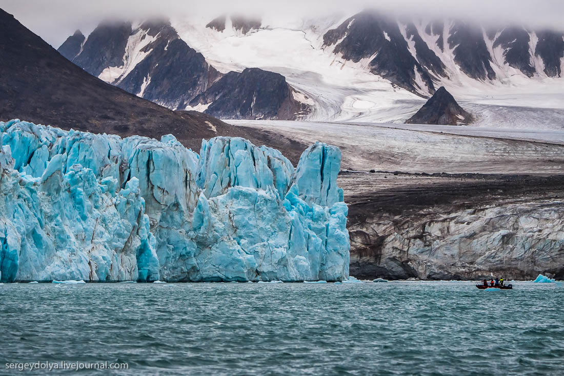 Ледник Арктики Шпицберген